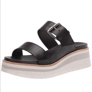 Women's Macen Slip On Leather Platform Sandals NIB Size 7.5